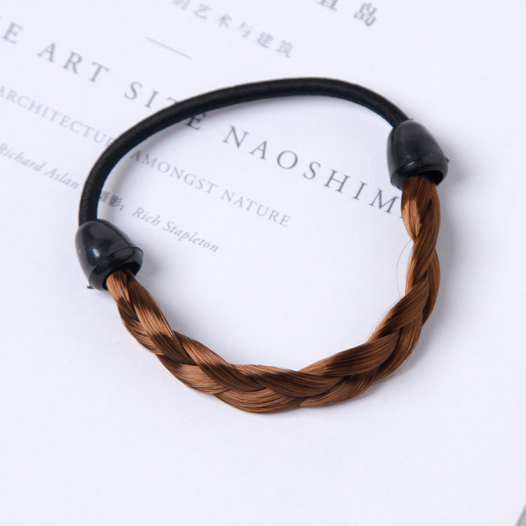 Simple hair rope braid elastic hair band wig hair ring