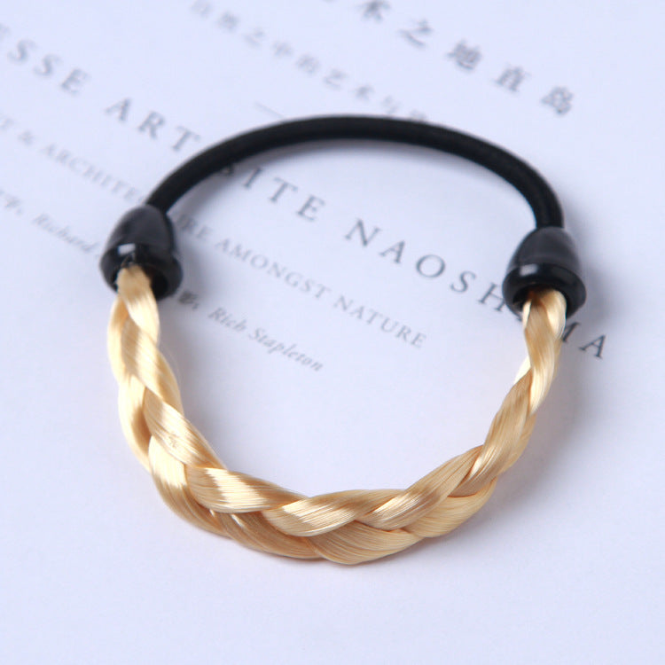 Simple hair rope braid elastic hair band wig hair ring