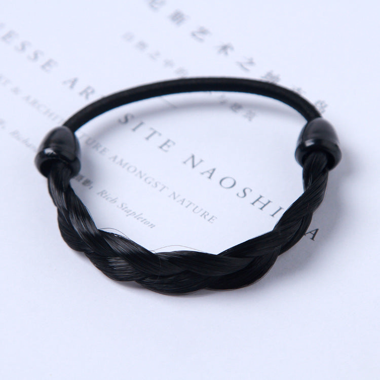 Simple hair rope braid elastic hair band wig hair ring